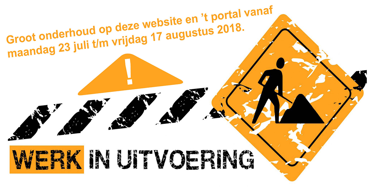 Groot onderhoud op de website