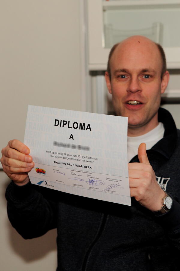 Diploma ontvangen